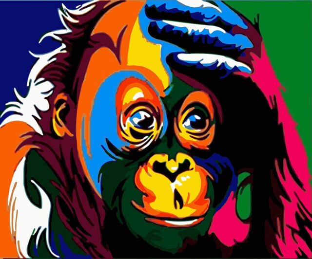 Abstract Monkey Painting - Pretty Art Online