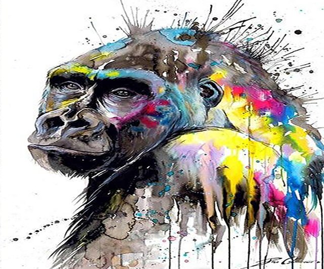 Abstract Monkey Painting - Pretty Art Online