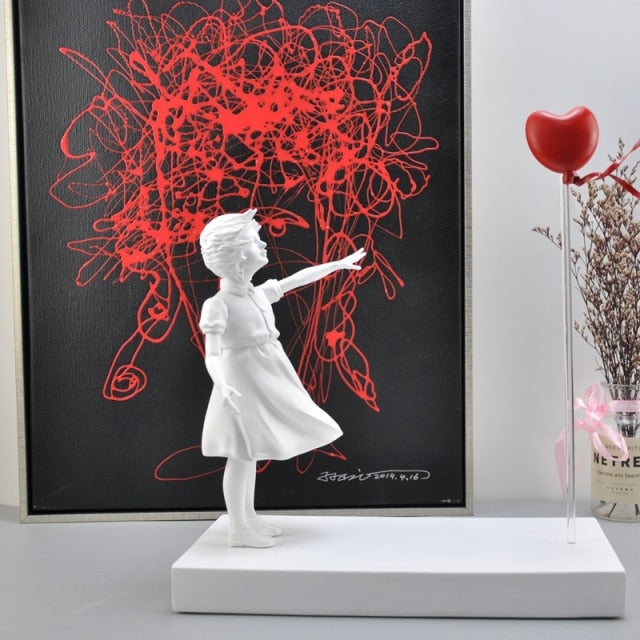 Girl And Heart Balloon Banksy Artwork