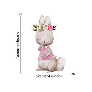 Watercolour Cartoon Bunny Wall Stickers