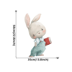 Watercolour Cartoon Bunny Wall Stickers