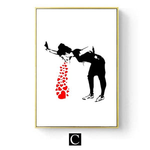 Banksy Abstract Graffiti Art