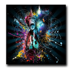 Graffiti Street Art Abstract Cute Monkey Canvas