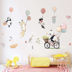 Cartoon Balloon Animals Wall Stickers