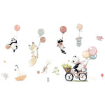 Cartoon Balloon Animals Wall Stickers