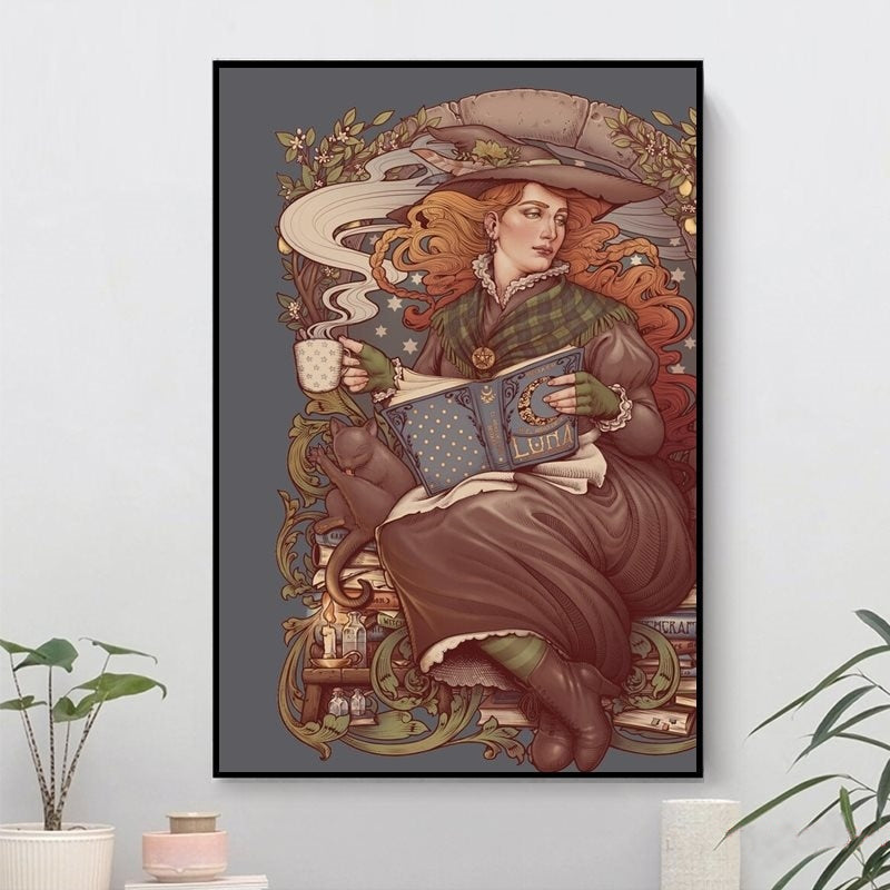 NOUVEAU FOLK WITCH Canvas Artwork