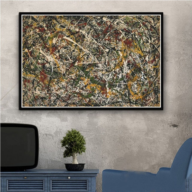 Famous Jackson Pollock Abstract Artwork - Pretty Art Online