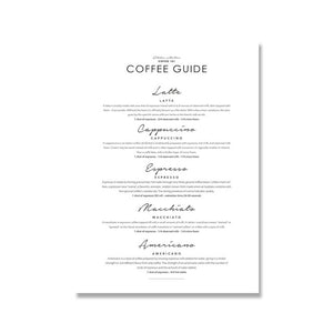 Coffee Guide Whiskey & Wine Wall Art