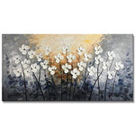 Abstract Flowers Oil Painting Canvas Art - Pretty Art Online