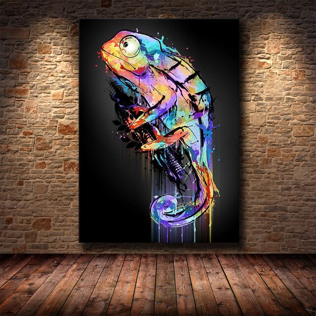 Modern Abstract Frog Artwork - Pretty Art Online