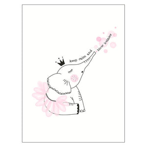 Doodle Nursery Art Cartoon Little Ballerina - Pretty Art Online