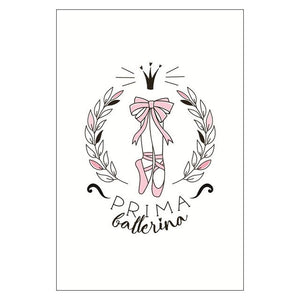 Doodle Nursery Art Cartoon Little Ballerina - Pretty Art Online