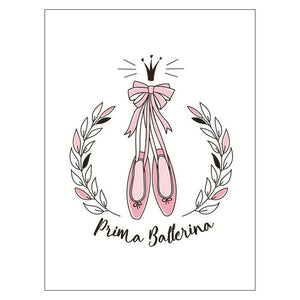 Doodle Nursery Art Cartoon Little Ballerina - Pretty Art Online