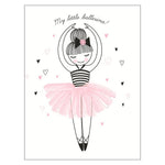 Doodle Nursery Art Cartoon Little Ballerina - Pretty Art Online