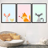 Cute Animals Nursery Wall Art