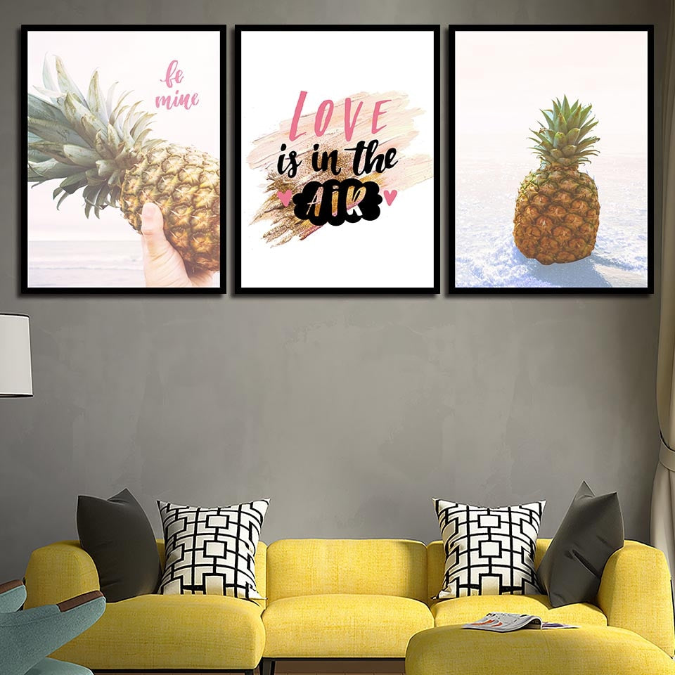 Pineapple Fruit Wall Artwork - Pretty Art Online
