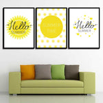 Hello Summer Wall Art - Pretty Art Online