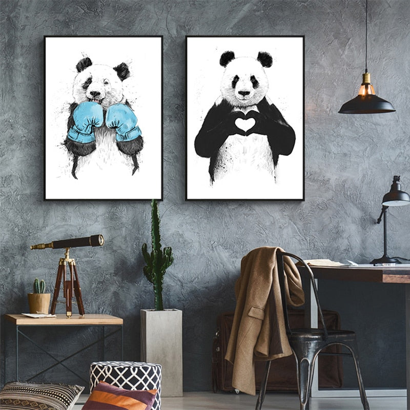 Boxing Panda Home Decor - Pretty Art Online
