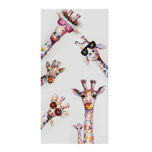 Graffiti Art Giraffe Family Artwork - Pretty Art Online