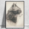 Steampunk Cat Canvas Art - Pretty Art Online