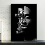 Black And White Tupac Shakur Inspirational Wall Art - Pretty Art Online