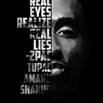 Black And White Tupac Shakur Inspirational Wall Art - Pretty Art Online