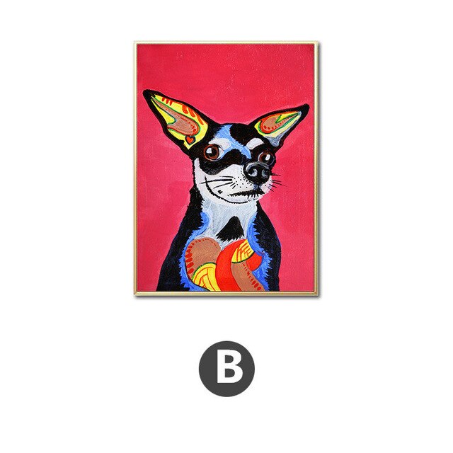 Abstract  Puppy Wall Art Home & Office Decor - Pretty Art Online