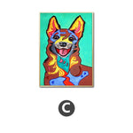 Abstract  Puppy Wall Art Home & Office Decor - Pretty Art Online