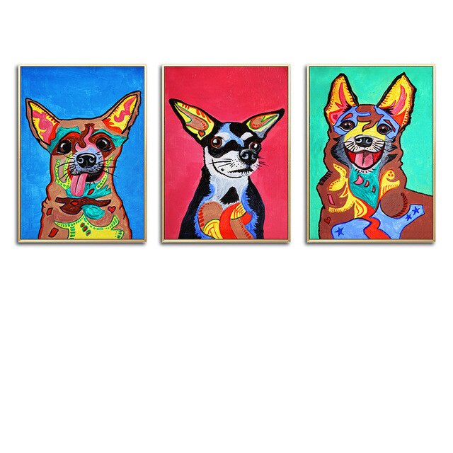 Abstract  Puppy Wall Art Home & Office Decor - Pretty Art Online