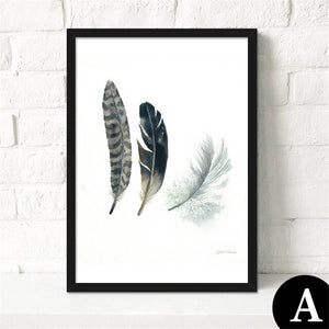 Nordic Decoration Artwork Feather Stone Bird Nest Home & Office Art - Pretty Art Online