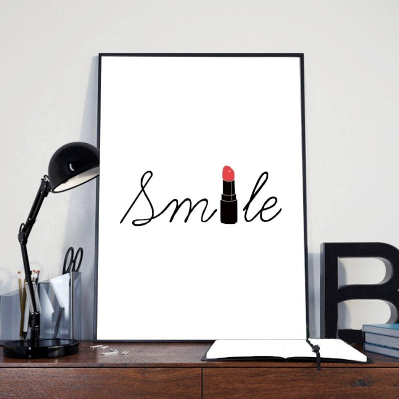 Smile Canvas Wall Art - Pretty Art Online