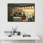 Canvas Painting Cartoon Lion King Office & Home Art - Pretty Art Online