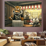 Canvas Painting Cartoon Lion King Office & Home Art - Pretty Art Online