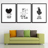 Cartoon Potted Plant Cactus Pictures Wall Nursery Artwork - Pretty Art Online