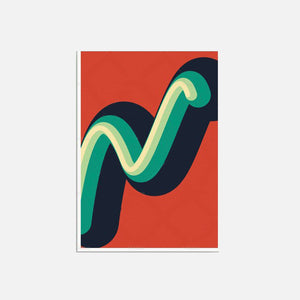 Minimalist - Abstract Wiggle Graphic Art