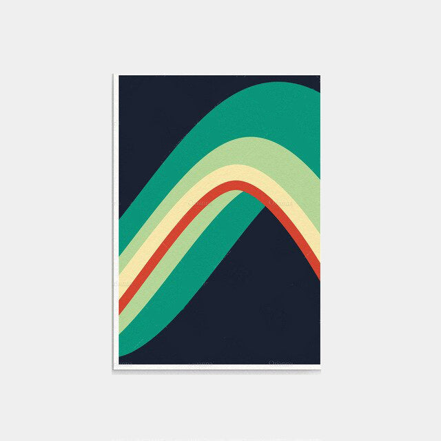 Minimalist - Abstract Wiggle Graphic Art