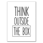 Think Outside The Box Canvas