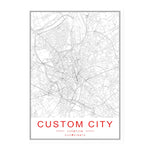 Modern New York, Paris & London City World Map Wall Art