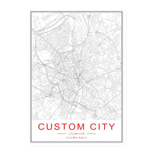 Modern New York, Paris & London City World Map Wall Art