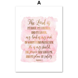 Pink Motivational Inspiring Letter Quote Art