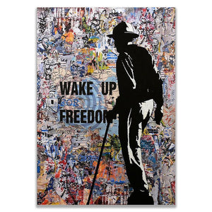 Banksy Graffiti Street Art Collection Follow Your Dream Smile Abstract