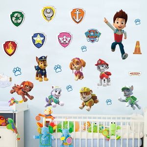 Cartoon 3D Paw Patrol Wall Stickers