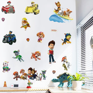 Cartoon 3D Paw Patrol Wall Stickers