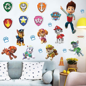 Cartoon 3D Paw Patrol Wall Stickers