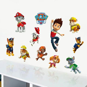 Cartoon 3D Paw Patrol Wall Stickers