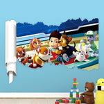 Cartoon 3D Paw Patrol Wall Stickers