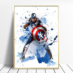 Marvel Spiderman Captain IronMan Canvas