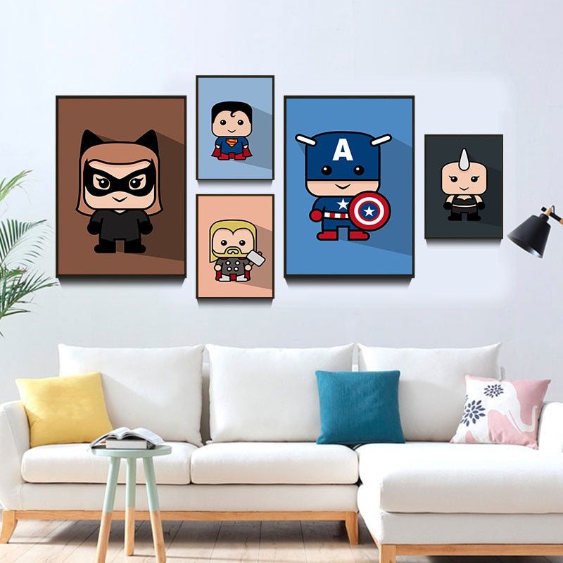 Cartoon Marvel Action Heroes