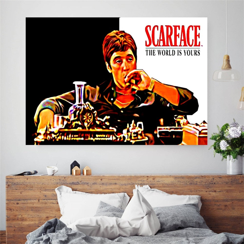 Scarface The World Is Yours Canvas Artwork