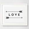 Two Feather Arrows Love Wall Artwork